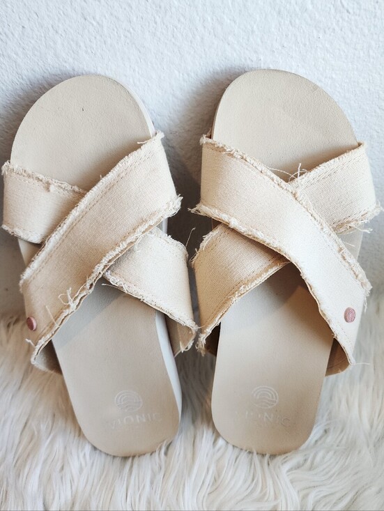 Vionic Shoes - VIONIC PANAMA BEACH SANDAL SEMOLINA SIZE 7 EUC